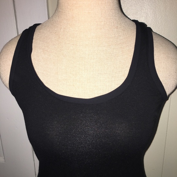The Limited Ribbon Trim Black Tank Top Camo XS - Picture 2 of 4